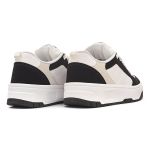 Tênis Casual Street Tag Branco e Preto