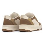 Tênis Casual Street Tag Champanhe e Caramelo