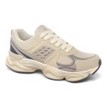 Tênis Casual Draven Logus Champanhe e Marinho