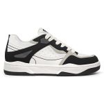 Tênis Casual Street Court Branco e Preto