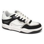 Tênis Casual Street Court Branco e Preto