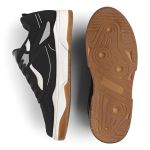 Tênis Casual Street Court Preto e Caramelo