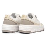 Tênis Casual Harmony Branco Champanhe Taupe