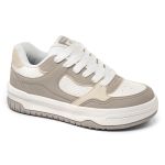 Tênis Casual Elevate Branco Taupe Colors