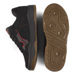Tênis Casual Street Fusion Preto Vermelho e Latéx