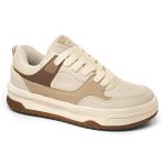 Tênis Casual Street Classic Champanhe e Caramelo