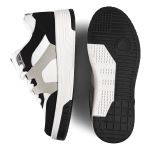 Tênis Casual Street Sombra Branco e Preto 