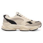 Tênis Casual Stride Logus Champanhe e Preto