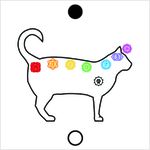 Gráfico Figura Chakras Gato PS PVC