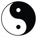 Gráfico Yin e Yang PS PVC