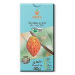 CHOCOLATE AO LEITE DE COCO 50% - ONVEG - 80G.