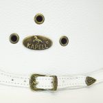 1653BKP-Chapéu Infanto-Juvenil em Couro Legítimo Linha A Branco