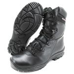 280AT-Bota Coturno couro robusto legitimo estilizada militar na cor preta