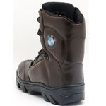 281AT-Bota Coturno couro robusto legitimo estilizada militar na cor cafe 