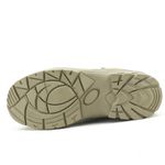 286AT-Bota Coturno estilizado militar emborrachado na cor areia 