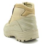 286AT-Bota Coturno estilizado militar emborrachado na cor areia 