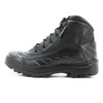 286AT-Bota Coturno estilizado militar emborrachado na cor preto