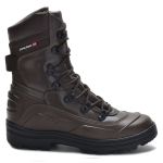 289AT-Bota Coturno tático militar de couro robusto segurança e conforto na cor cafe