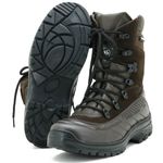 289AT-Bota Coturno tático militar de couro robusto segurança e conforto na cor cafe nbk 