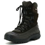 289AT-Bota Coturno tático militar de couro robusto segurança e conforto na cor cafe nbk 