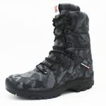 293AT-Bota masculina estilizada Exército Brasileiro Couro Legítimo e Lona camuflada cinza