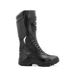 297AT-Bota motociclista robusta super resistente a água (chuva) em couro legítimo 