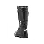 297AT-Bota motociclista robusta super resistente a água (chuva) em couro legítimo 