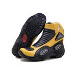 298AT-Bota Motociclista Slider com protetor borracha em Couro Legítimo na cor Amarelo
