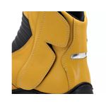 298AT-Bota Motociclista Slider com protetor borracha em Couro Legítimo na cor Amarelo
