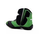 298AT-Bota Motociclista Slider com protetor borracha em Couro Legítimo na cor Verde