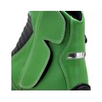 298AT-Bota Motociclista Slider com protetor borracha em Couro Legítimo na cor Verde