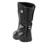 300AT-Bota motociclista robust Stunt em couro legítimo forrada tecido espumado na cor preto