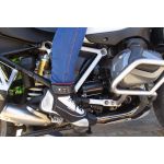 320AT-Bota Tênis Motociclista Cano Alto Couro com protetores de borracha Refletivos Preto alvejado