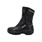 952AT-Bota Cano Alto Motociclismo Couro Legítimo – Palmilha com 9cm de Altura Preto