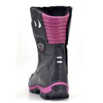 302AT-Bota Motociclista two-wheel adventure robusta em Couro Legítimo pink