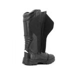 297AT-Bota motociclista robusta super resistente a água (chuva) em couro legítimo 