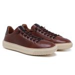 29001LC-Tenis Masculino em couro forrado palmilha gel conforto – LECAS Marrom