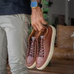 29001LC-Tenis Masculino em couro forrado palmilha gel conforto – LECAS Marrom