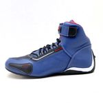 Tenis Motociclista Cano alto Couro forro tex espumado 311AT Azul