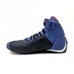 Tenis Motociclista Cano alto Couro forro tex espumado 311AT Azul