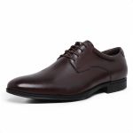 4300LCS-Sapato Social Masculino couro, forrado em couro fino Marrom