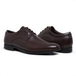 4300LCS-Sapato Social Masculino couro, forrado em couro fino Marrom