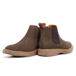 4105LCS-Botina Urbana Chelsea Masculina Novara couro forrada Marrom