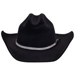 A0180CLAF-Chapéu Feminino estilo Americano em feltro export Preto