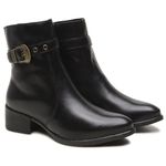9086GRIF-Bota Feminina couro moda inverno conforto preto