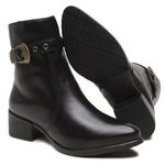 9086GRIF-Bota Feminina couro moda inverno conforto preto