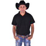 A0180CLA-Chapéu Masculino estilo Americano em feltro Preto