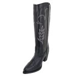 23011FP-Feminina Estilizada moda Country conforto Preto