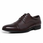 4301LCS-Sapato Social Masculino couro forrado couro fino Marrom