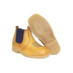 1602KPKNS-Infanto-Juvenil Botinas kansas Confort em couro Azul